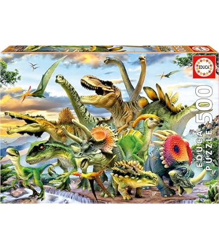 Educa borras Puzzle De Madera 1000 Piezas Tierra De Dinosaurios| Kidinn