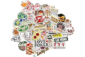 TARIFA UNITED Casino Sticker Aesthetic Poker Cards Vintage Stickers Nevada Las Vegas Stickers Laptop Decoration Poker USA Gift Casino Cute Stickers Vespa Decal Laptop Sticker Casino Decoration Party Slot Machine