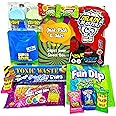 Just Pick & Mix Ultimate Super Sour Sweets Selection Box Full of American Sour Sweets Including Warheads, Toxic Waste and Brain Blaster