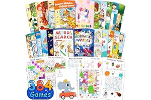 Kalysky 24 Pack Activity Book, Mini Activity Books for Kids Party Favours Gift age 4-12, Kids Travel Games Maze,Word Search,Dot to Dot for Goodie Bag Gift Stuffer Classroom