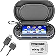 Skywin Kit for PS Vita - PS Vita Carry Case, Charging Cable, and Micro SD Memory Card Adapter Compatible with PS Vita 1000/2000 3.6 or HENkaku System