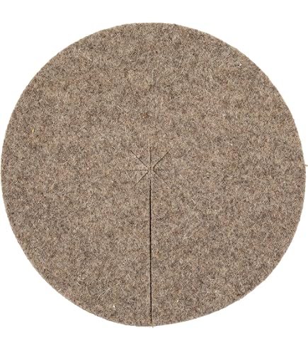 La Cordeline Lot 5 Disques De Paillage Chanvre 30cm 600g/m² - Protection Naturelle Jardin Et Potager