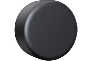MOONET Universal Spare Tire Cover Black (16 inch) | For car truck SUV camper trailer;Elasticized back hem for easy install;Non-scratch backing;Against sun rain dirt