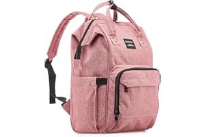 KiddyCare Mochila Bebé para Pañales con Correas Ajustables para el Hombro - Mochila Maternidad Pañalera para Niños y Niñas - Bolso Bebé con Múltiples Bolsillos, Impermeable y Lavable a Máquina