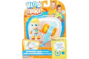 BANDAI Vlad & Niki Play Action Figure - Superhero Vlad Figure - Articulated Action Figurine with Accessories, Multicolor, P57551