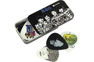 Púas para guitarra D'Addario Beatles - Púas coleccionables de The Beatles - Sgt. Pepper - Lata/Púas