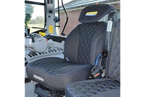CAR SEAT COVERS DIRECT Tractor Seat Cover to Fit Grammer Maximo Dynamic Driver Seat (Blue) - Compatiable with a New Holland Tractor