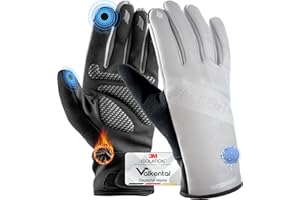‎VALKENTAL Valkental® wasserdichte Fahrradhandschuhe mit 3M Isolation | Gepolstert & Griffig | Winterhandschuhe & Übergangshandschuhe [Herren & Damen] mit Touchscreen Funktion - GloRider