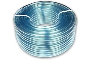L-FENG-UK 4mm ID x 6mm OD Clear PVC Tubing Pipe Hose 5 Metres
