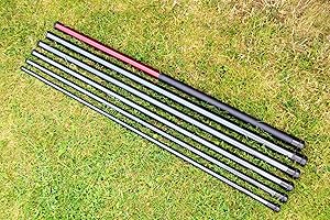 DEKOVALENZ Mât télescopique PRV de différentes Longueurs, mât de Drapeau pour Drapeaux de Bali, Longueur:6 mètres, Ausführung:Juste Mât