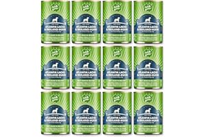 Irish Pure Comida húmeda Premium para Perros, 12 x 390 g, salmón Atlántico, vitaminas, sin Cereales, Sensible, con superalimento Algas Kelp, Comida húmeda para Todas Las Razas