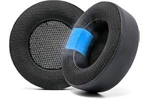 WC Freeze Virtuoso - Almohadillas de Gel refrigerante para Auriculares para Juegos Corsair Virtuoso de Wicked Cushions - Mayor Durabilidad, Grosor y Aislamiento de Sonido | Negro