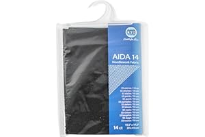Mouldmaster Aida06 Aida, Fadendichte 14, schwarz, 39cm x 45cm