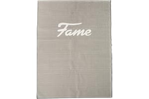 ‎FAME Fame E-Drum Teppich EDR-1, 140x100cm, Rutschfest, Grau, Vollflächige Gummierung, Ideal für Schnelle Spielweisen, Häufiger Auf- und Abbau