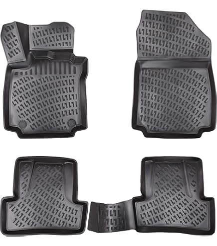 Recambo Rubberen kofferbakmat Premium geschikt voor Renault Clio IV, hatchback | BJ 2012-2019 | perfecte pasvorm met rand
