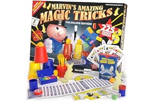 Marvin's Magic - Magiczny zestaw dla dzieci - pudełko sztuczek, niesamowite magiczne sztuczki dla dzieci - Magiczny zestaw - Zawiera magiczną różdżkę, sztuczki karciane + wiele więcej - Nadaje się dla