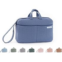 Mi Bollito Crossbody Sac De Maternité Pour Poussette Et Hôpital Sac De Rangement Pratique Et élégant De Grande Capacité Produit Fabriqué En Espagne, Bleu Clair, Taille Unique