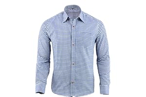 Speed4allkinds Trachtenhemd Trachten Hemd Herren Oktoberfest Wiesn in 3 Farben S bis 4XL LEBRG