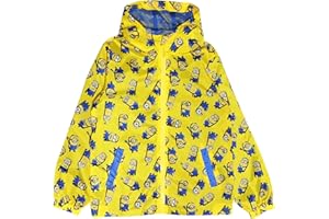Popgear Minions Boys Rain Mac Yellow Camisetas de Moda para Niños