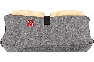 Kaiser Big Double Chauffe Mains en Peau d'Agneau Anthracite Mélange