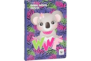 FRANCO COSIMO PANINI WWF - Diario Scuola 2025-2026 Ufficiale WWF, Diario 12 Mesi, Ideale per la Scuola Elementare o Media, con Copertina Rigida con la Foto di un Leopardo e 352 Pagine a Colori, 13 x 17,8H cm