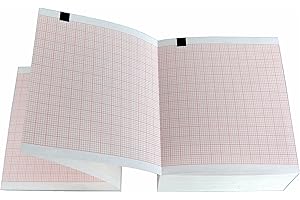 tecnocarta 2.157.026 Paquet de Papier thermique pour eCG compatible avec schiller 2.157.026, 25 pièces
