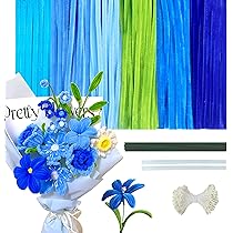 Set Da 400 Scovolini Per Fiori Fai Da Te – 4 Colori, Con Nastro E Istruzioni, Per Creare Tulipani Eterni