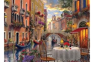 AveJoys Puzzle für Erwachsene 500 Teile Romantisches Venedig 52 x 38 cm Puzzles für Erwachsene Pädagogisches Spiel Herausforderung Spielzeug 500 Teile Puzzles für Erwachsene Kinder
