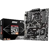 MSI B450-A PRO MAX Motherboard ATX, AM4, DDR4, LAN, USB 3.2 Gen2, M.2, VGA, DVI-D, HDMI, AMD RYZEN 1st, 2nd and 3rd Gen…