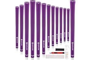 SAPLIZE 13 Piece Golf Grips with Complete Regripping Kit, Standard/Medium, Rubber Golf Club Grips