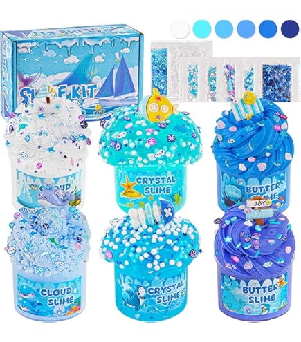 2er-Pack Schleim Set Mit Butter Slime & Clear Slime Für