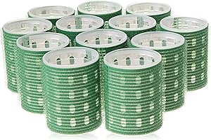 Fripac-Medis - Thermo Magic Rollers - Bigoudis - Vert - Diamètre : 48 mm - Lot de 12