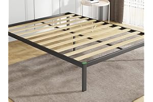 Novilla Łóżko metalowe z ramą ze stelażem, rama łóżka dla dorosłych, dzieci, młodzieży, 160 x 200 cm, czarne