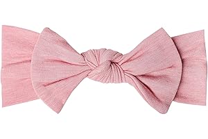 Copper Pearl Baby Stretchy Soft Knit Headband Bow "Darling"