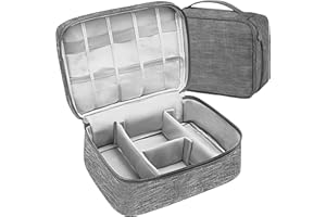 Retoo Elektronik Tasche Organizer Kabeltasche Reise Elektronische Zubehör Case Travel Festplattentasche für Powerbank Kabel Akku Karte Handy Ladekabel Ladegerät Stoßfest Handhaben Grau