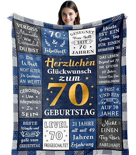 Geschenk Zum 21. Geburtstag – Kuschelige Decke 152x127 Cm – Für Tochter, Freundin, Schwester