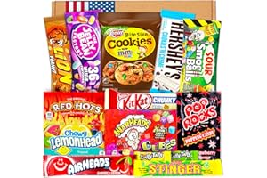 CANDY & BAR Prime USA Box - Amerykańskie słodycze na prezent | USA Import Urodziny, Impreza, Pamiątka | Prezent dla fanów USA i miłośników słodyczy | Autentyczne amerykańskie słodycze | Cukierki i batoniki