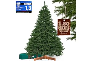 CASARIA® Sapin de Noël Artificiel Premium XL 180x110cm Support Arbre de Noël Imitation Parfaite densité Branches PE PVC Mix décoration de Noël fête