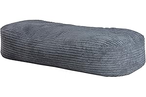 Gilda ® Giant 5 Foot Sofa Beanbag Premium Jumbo Corduroy warm & cosy, extra large Bean bag sofa chair/couch with virgin bean filling. Bean bags adult & kids 5 FOOT GREY JUMBO CORDUROY FILLING INCLUDED