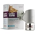 Comfort Zone Calming Pheromone Diffuser Starter Kit, for a Calm Single or Multi-Cat Home, Reduces Stress, Spraying, Scratching & Other Problematic Behaviours, 1 Diffuser & 1 Refill