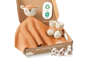 Gosig handduk för baby med strumpor, nyfödd present till flicka och pojke
