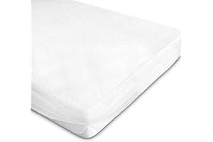 WhizProducts wasserdichter Matratzenschoner 70 x 140 cm - atmungsaktive Matratzenauflage