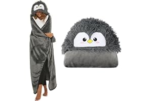 Shoppawhile Pinguin Geschenke für Frauen Tragbare Decke , Sofadecke Pinguin Geschenk Kuscheldecke Flauschig 150 * 130cm
