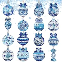 Felly 9 Pezzi Kit Portachiavi Diamond Painting Natale - Adesivi Fai Da Te Per Bambini 6-12 Anni