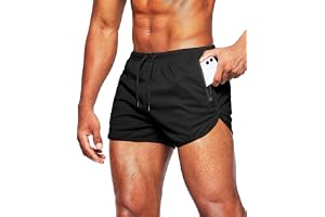 Alienjoy Herrshorts, sportbyxor, löpshorts, 3 tum, sommar, träningsbyxor, fitness, utomhus, sportbyxor, atletiska joggingshor