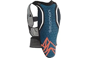 Salomon Flexcell Pro Jr Körperschutzweste Kinder Ski Snowboarden, Anpassbarer Schutz, atmungsaktiv, Leicht zu verstellen