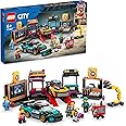 LEGO City Custom Car Garage, Toy Garage Building Set with 2 Customizable Cars, Pretend Play Mechanic Toy with 4 Mini Figures, Birthday Gift Idea for Boys, Girls, Kids Who Love Cars Age 6+, 60389
