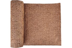 Molbory Tapis en coco : 40 x 200 cm Tapis en feutre de coco Protection contre le gel et le froid Protection hivernale pour plantes et plantes en pot, tapis de coco Protection hivernale pour plantes