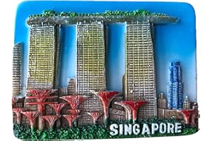 MUYU MAGNET 3D Singapur magnes na lodówkę pamiątka naklejka, dekoracja domu i kuchni Singapur magnes na lodówkę