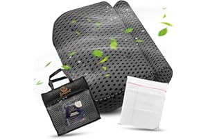 BURADIA Badewannenkissen inkl. Wäschenetz - Ultimativer Komfort und Entspannung mit neuester Air Mesh Technologie - Badekissen für Badewanne mit 7 starken Saugnäpfen - Nackenkissen/Kopfkissen (grau)